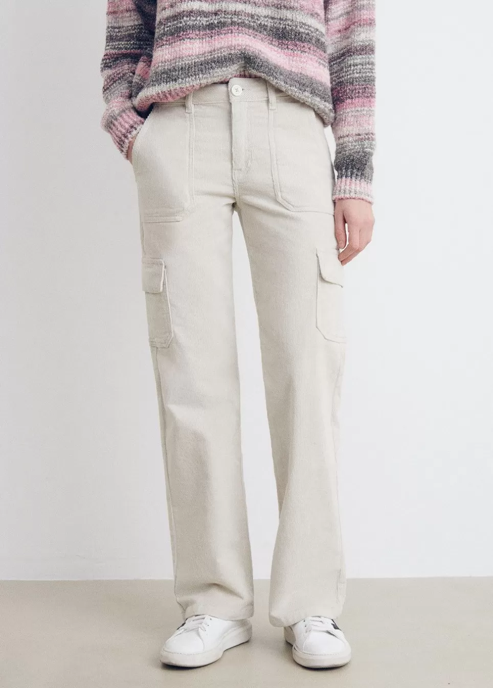 Broek Corduroy Cargo-Brownie Spain Fashion