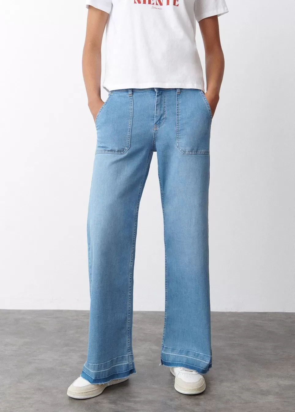 Jeans Culotte Zoom Split-Brownie Spain Store