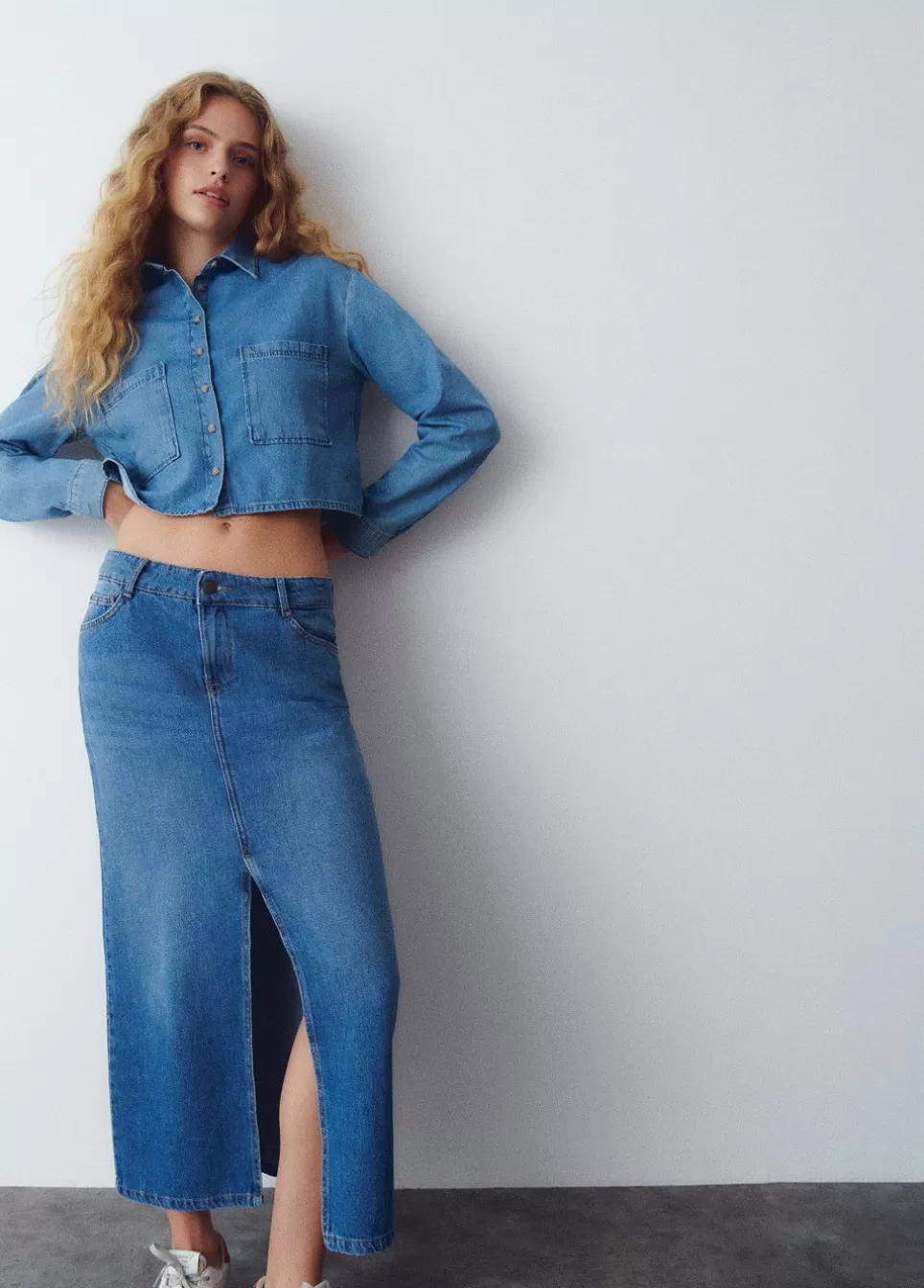 Overhemd Denim Cropped-Brownie Spain Best Sale