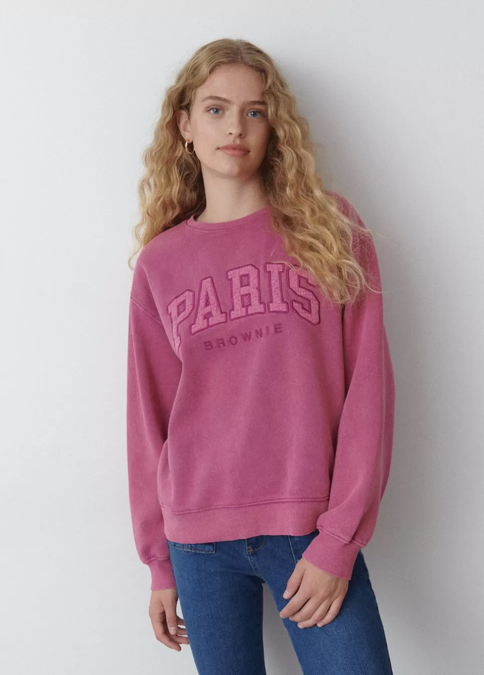 Sweatshirt Geborduurd Paris-Brownie Spain Sale