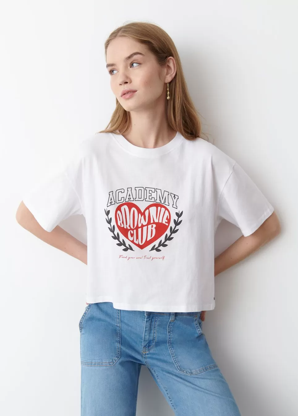 T-Shirt Print Hart-Brownie Spain Best Sale